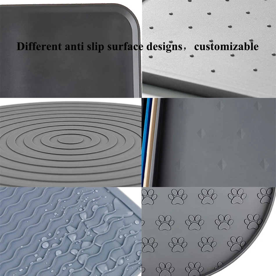Customised Upgraded Pet Bed Mat Waterproof Non-Slip Silicone Dog Feeding Mat Pet Food Mat