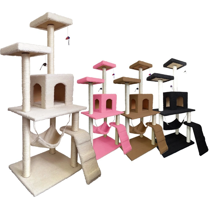 Wholesale Pet Toys Cat Scratcher Post Plush Cat Climbing Tree Toy