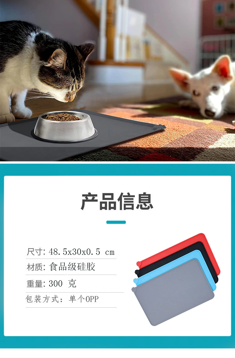 Customized Pet Mat Large Size Silicone Pet Feeding Mats Dog and Cat Mat