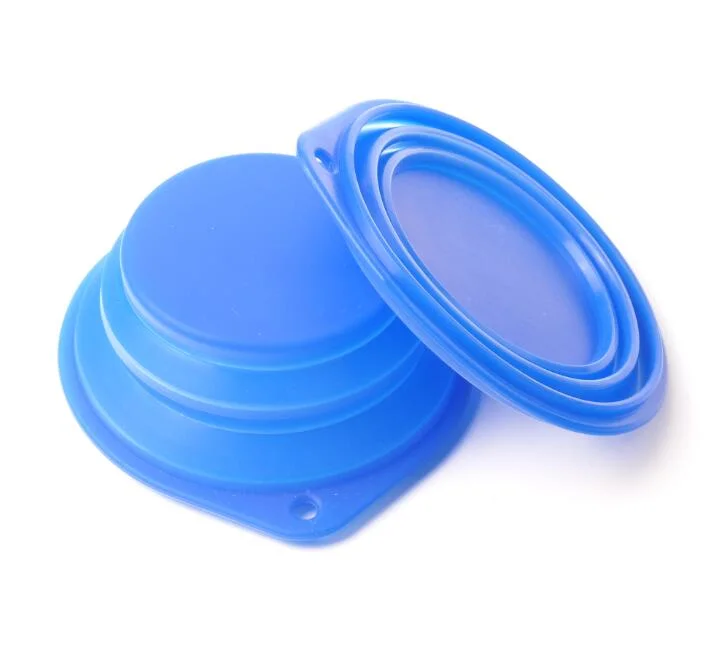 250ml Portable Travel Collapsible Foldable Durable Silicone Pet Dog Bowl for Food &amp; Water