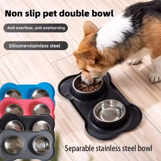 Silicone Dog Cat Bowl Mat Non