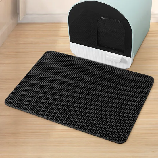 Easy to Stock Competitive Price EVA Eco Friendly Double Layer Waterproof Pet Cat Litter Mat 