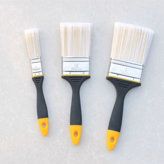 Plastic Handle Pet Hollow Tapered Filament Brush, /Painting Tools/Bristle Brush/Hand Brush 12mm