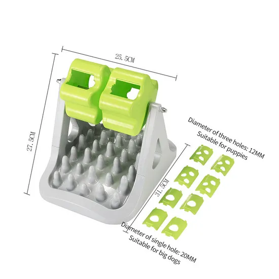 Pet Roller Feeder Interactive Slow Feeding Dispenser, Dogs Puzzle Toy Fun Bowl Cat Shaking Leakage Toy, Rolling Feeder 