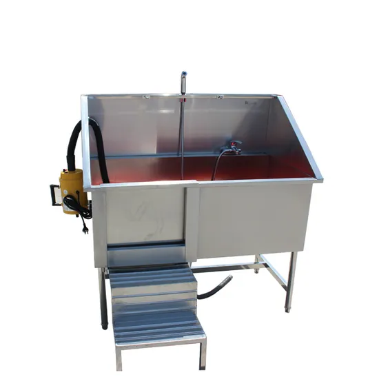 Adjustable Height Stainless Steel Pet SPA Bathtub Grooming 