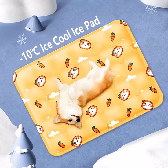 Upgraded Dog Self Cooling Mat Ice Silk Chill Pads for Cats Small Dogs Puppy 