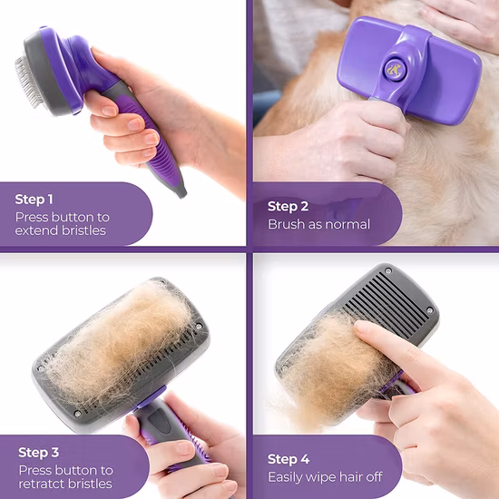 Factory Price Durable Self Cleaning Pet Hair Remover Best Dog Hair Brush