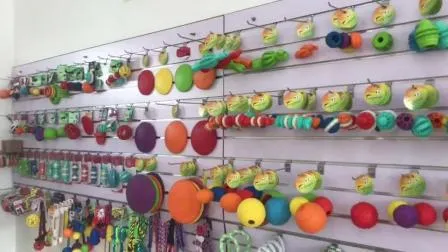 OEM Customize Logo Multicolor Durable Bite Resistant Natural Rubber TPR Vinyl Plush Nylon Pet Toy Dog Dental Toy 