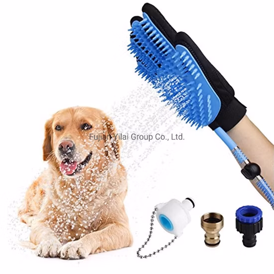 Pet Products Cat Dog Shower Massage Gloves Silicone Washing Cleaning Brushes