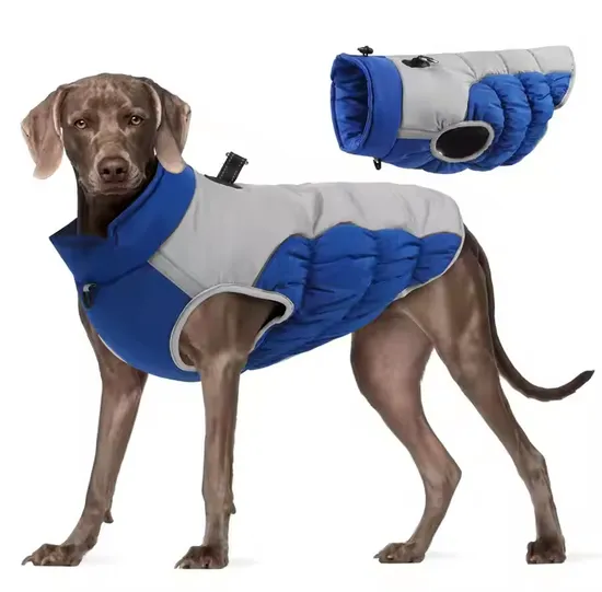 Pet Apparel Dog Jacket Winter Coat Reversible Warm Dog Apparel Size for Small Medium Large Dogs 