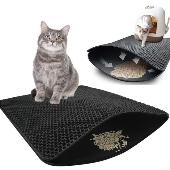Factory Direct Durable Waterproof Dark Gray Dog Accessories Products Supply Accessories PE/EVA Foam Kitty Pet Cat Litter Trapper Mat with Cheap Good Price Cost 