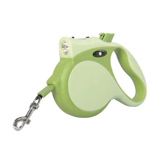 Retractable Nylon Walking Pet Cat Training LED Strip Dog Rope Leash 