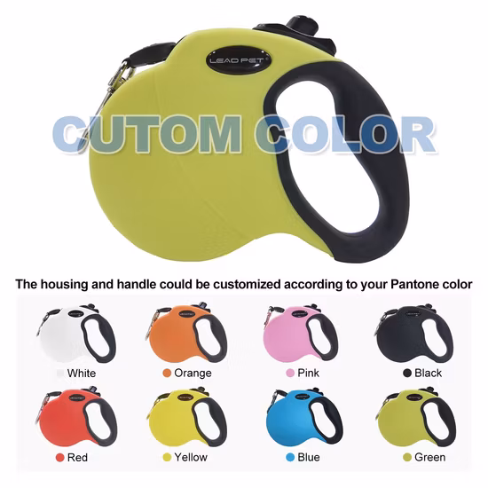 Wholesale Bone Print Automatic Polyester Retractable Dog Leash