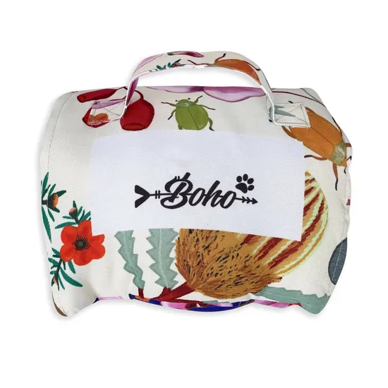 Roll up and Secure with Touch Fastener Wrap Around Travel Mat for Pet 