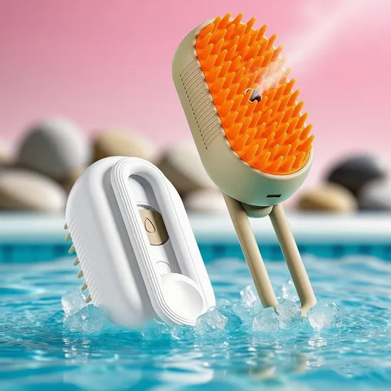 Cat Grooming Brush 3 In1 Pet Hair Detangling Spray Cat Brush Steam for Cat Brush 