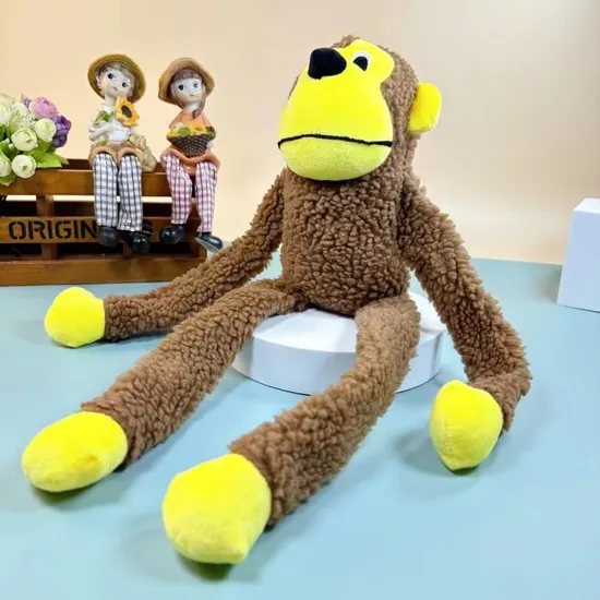 2025 Fun Sounding Plush Monkey Toys Bite