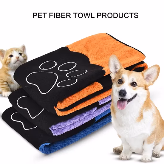 Dog Cat Cleaning Necessary Pet Drying Absorbent Towel Ultra