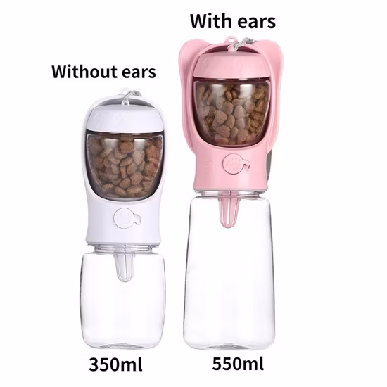 Amazon 4 in 1 Portable Travel Walking Dog Pet Outdoor Feeder Dispenser Drinking Water Bottle Bowl for Travel