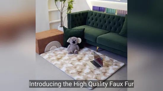 High Quality Faux Fur Living Room Carpet Kids Adult Pets Mat Yoga Mat Thick Foam Tatami Rug 